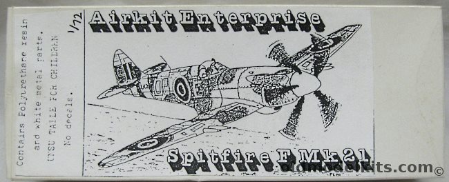 Airkit 1/72 Supermarine Spitfire F Mk.21 plastic model kit